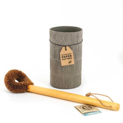 Eco Max ethical & sustainable toilet brush holder, Concrete