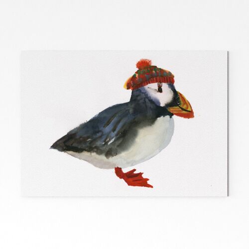 Burns Night Puffin - A3