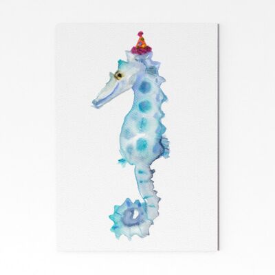 Party Seahorse - A3