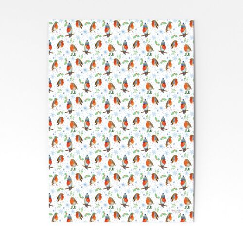 Robins in Snow - 3 sheets