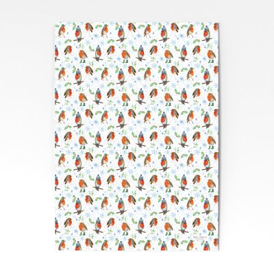 Robins in Snow - 3 sheets