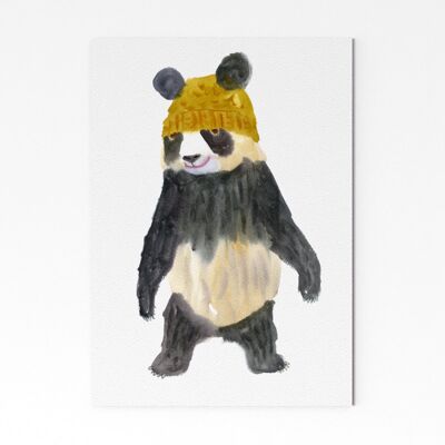 Panda con pompones - A3