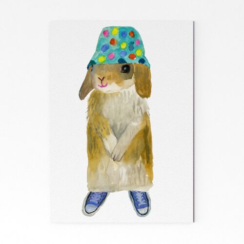 Bucket Hat Bunny - A4