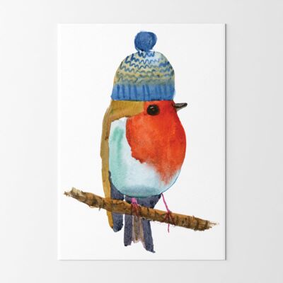 Robin in a Woolly Hat - A4