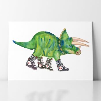 Triceratops en High Tops - A3 2