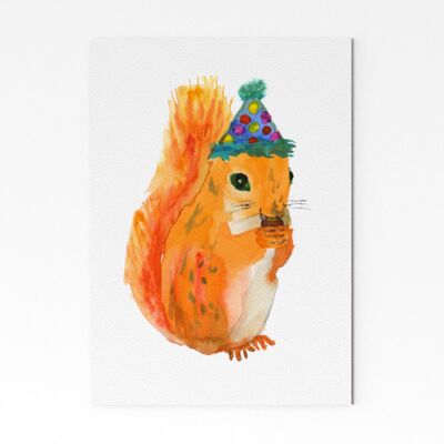 Party Squirrel - A4