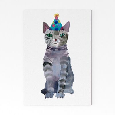 Chat de fête - A3