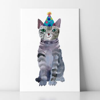 Chat de fête - A4 2