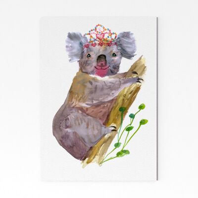 Koala en una tiara - A4