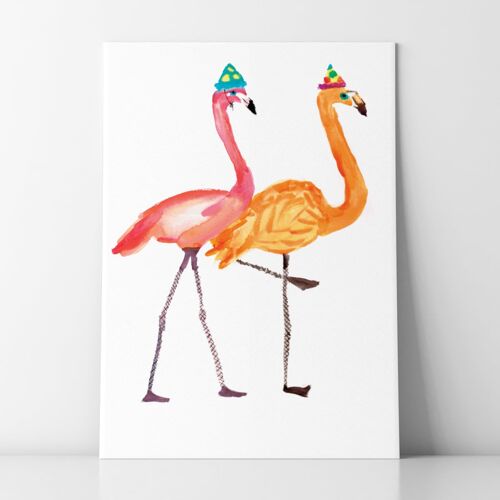 Flamingos in Pantyhose - A4
