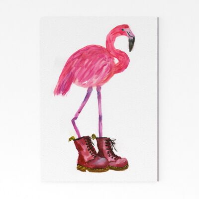 Flamingo en bottes rouges 2 - A2