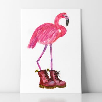 Flamingo en bottes rouges 2 - A2 2
