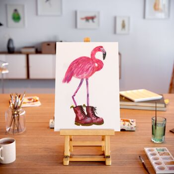 Flamingo en bottes rouges 2 - A2 3