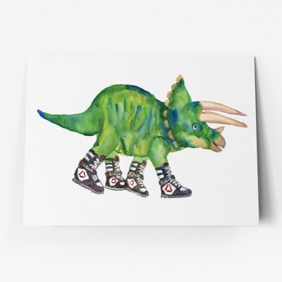 Triceratops in High Tops