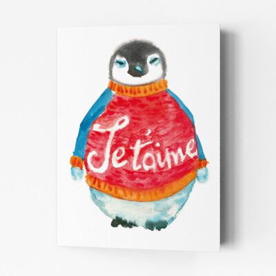 Pingüino Je T'aime