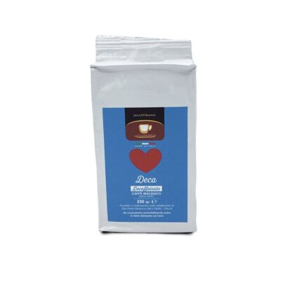 Ground decaffeinated coffee