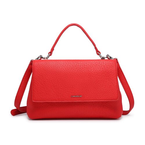 Lea big satchel bag red
