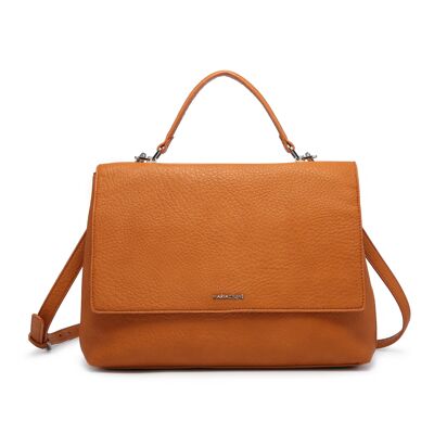 Bolso satchel pequeño Lea marrón