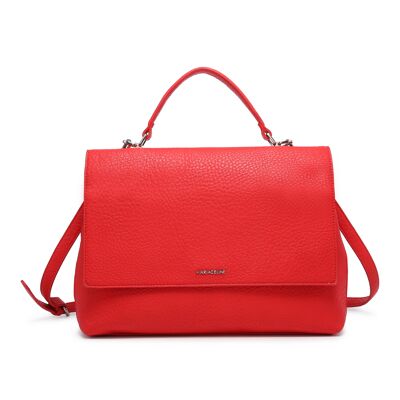 Lea small satchel bag red