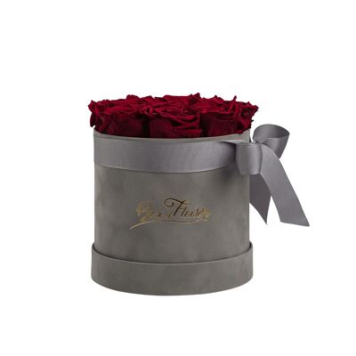 Box of Flowers M Velvet - Red