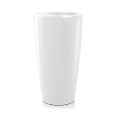 Plastic jar round various colors - white