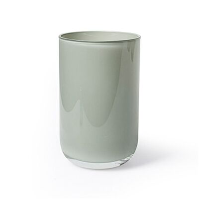 Vase en Verre Rond - Gris