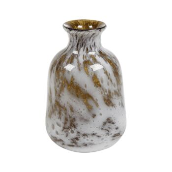 Vase en verre marbre