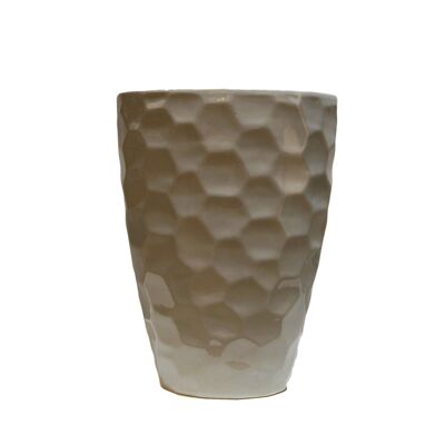 Vaso in ceramica grigio