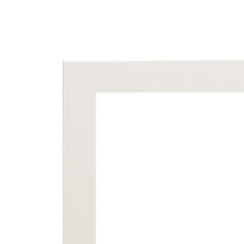 Poteau/Mousse plate, 12" x 24", cadre en plastique blanc 3