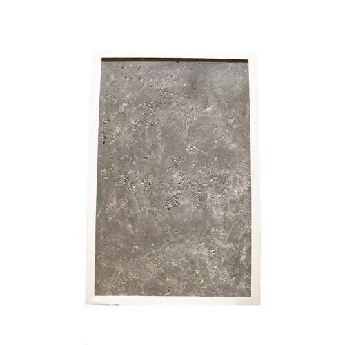 Light Stone Grey - 30,5 x 61 cm - Kunststoffrahmen Weiß