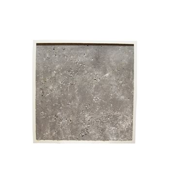 Gris pierre clair - 61 x 61 cm - Cadre en plastique noir 1