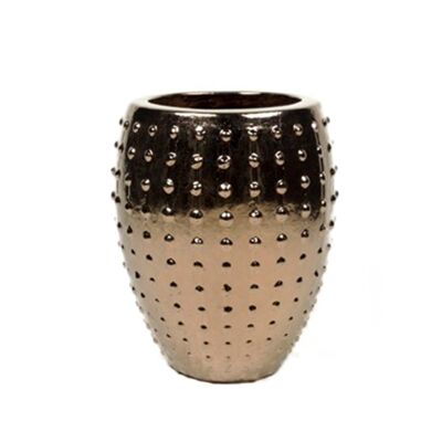 Vaso in ceramica oro