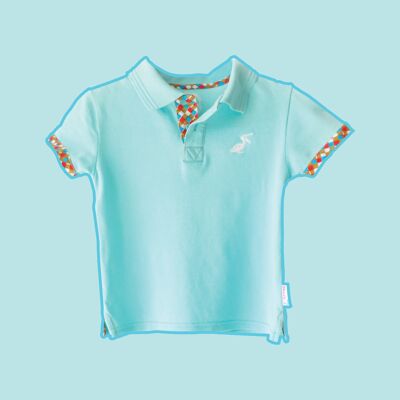 Chic & Choc polo shirt Didi blue lagoon