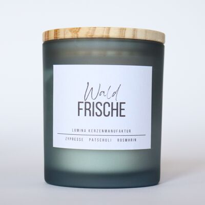 Candela grigio freschezza foresta