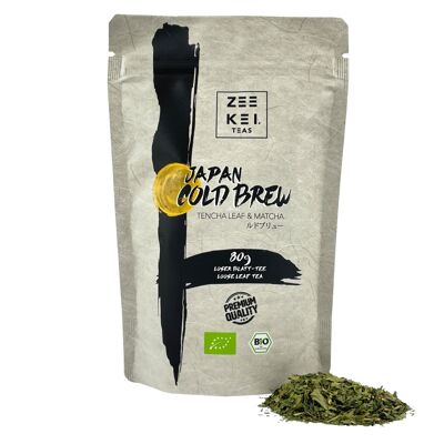 Thé Infusé à Froid Bio - Tencha & Matcha, Thé Vert Premium (80g)