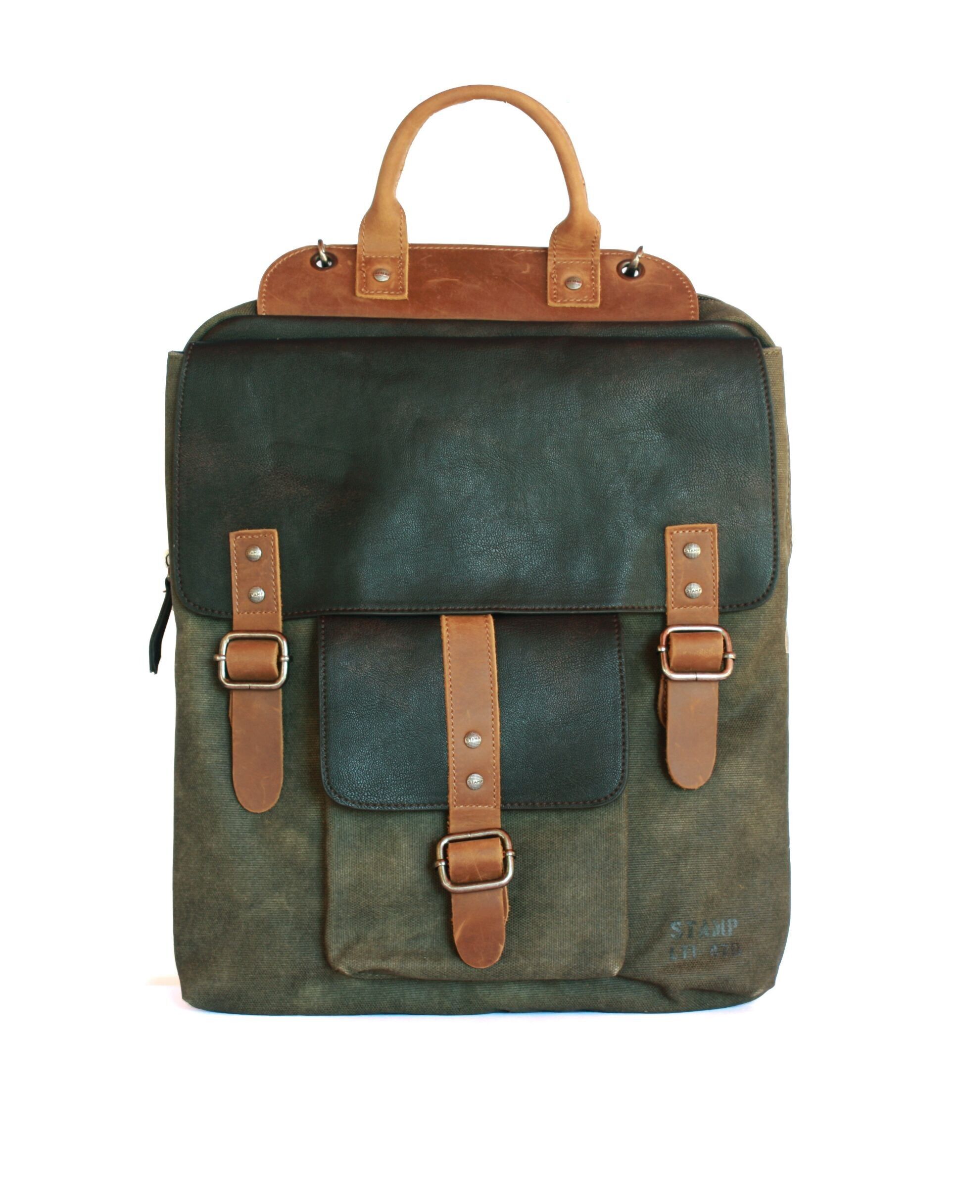 Zaino Stamp ST4728, unisex, tela, kaki