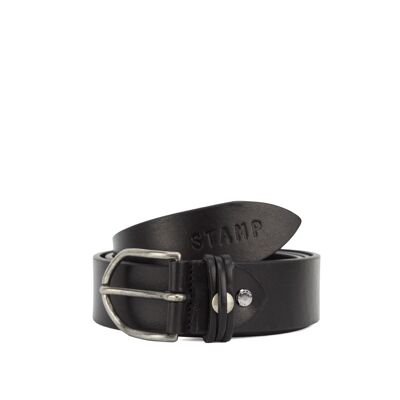 STAMP ST21804 belt, man, leather, black