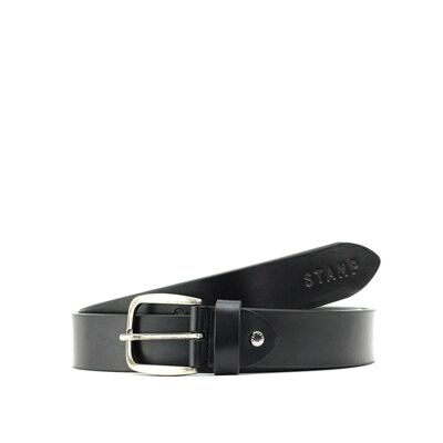 Ceinture STAMP ST21810, homme, cuir, noir