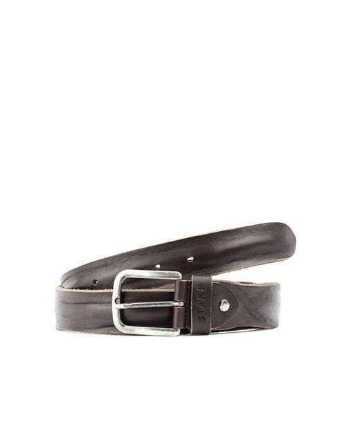 Cinturón STAMP ST21811, hombre, piel, color marrón