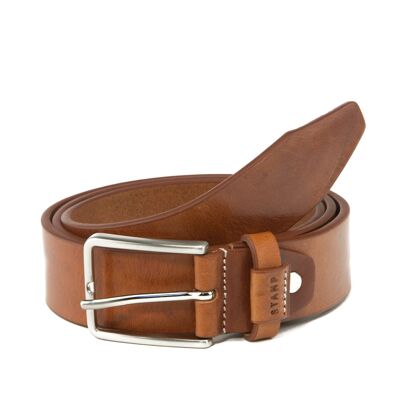 Stamp men's belt in cowhide leather - Engraved leather