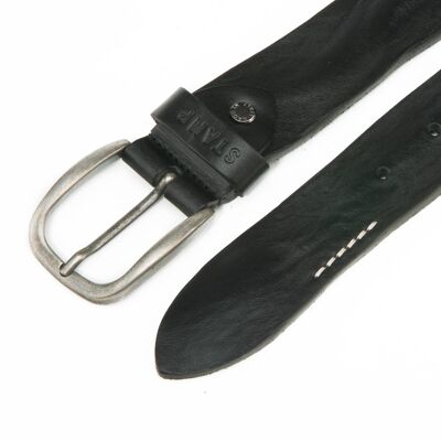 STAMP ST21814 belt, men, leather, black