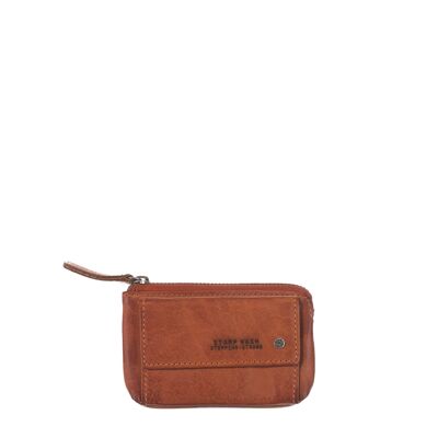 STAMP ST40 wallet, man, washed leather, leather color