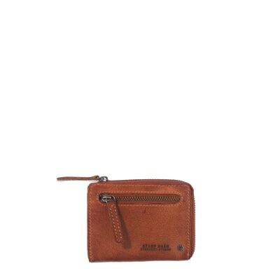 STAMP ST44 wallet, man, washed leather, leather color