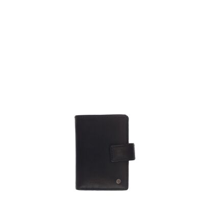 STAMP ST45 card holder, men, washed leather, black