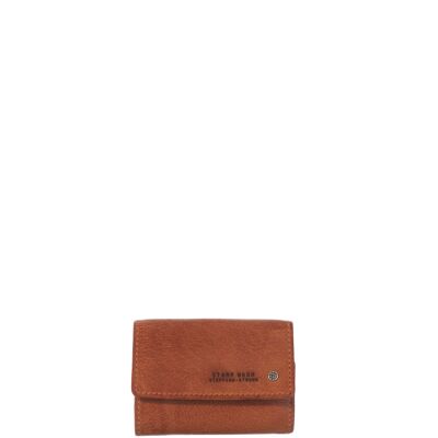 STAMP ST48 wallet, man, washed leather, leather color