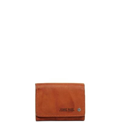 STAMP ST417 wallet, man, washed leather, leather color