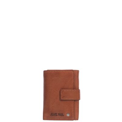 STAMP ST478 wallet, men, washed leather, leather color