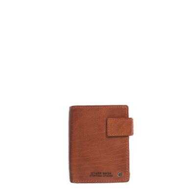 STAMP ST479 wallet, men, washed leather, leather color