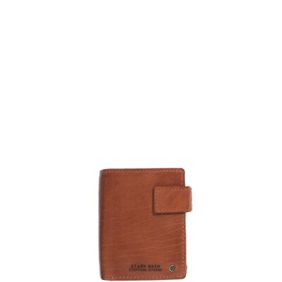 STAMP ST479 wallet, men, washed leather, leather color