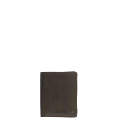 Portefeuille STAMP ST499, homme, cuir lavé, couleur cuir
